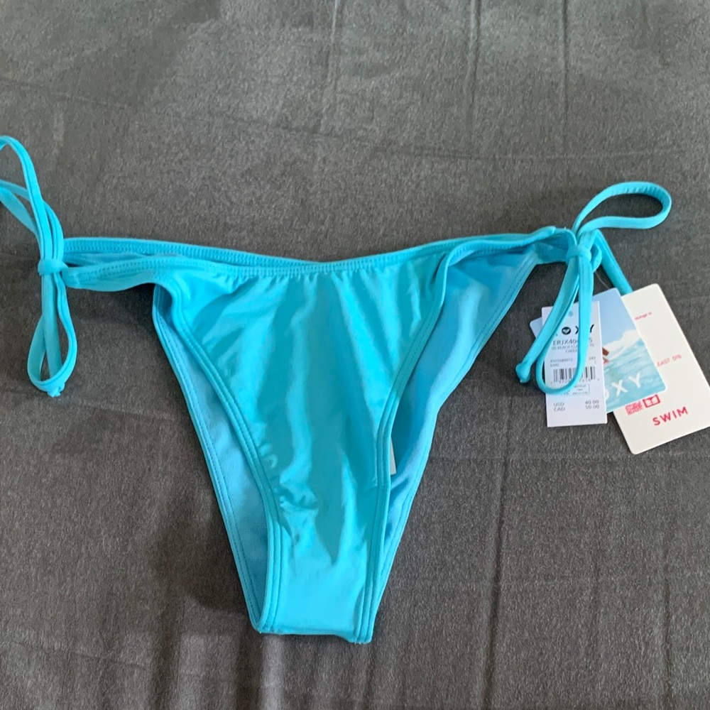NWT Roxy Womens Blue Bikini Bottom